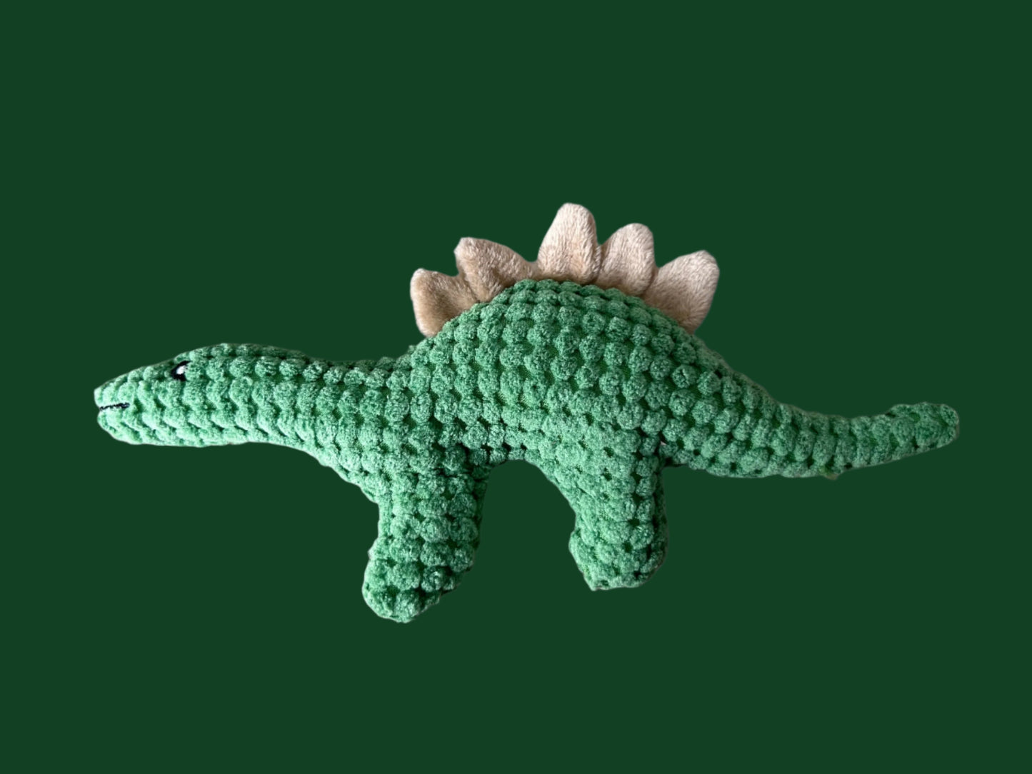 Squeaky Green Dinosaur Dog Toy